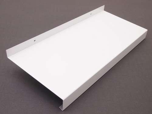 Alu Abschluss ohne Putzkante Aluminium Fensterbank 225-360 mm Weiß RAL9016 inkl 