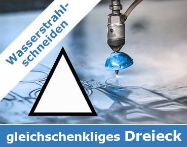 Metallzuschnitt gleichschenkliges Dreieck! Metallzuschnitt gleichschenkliges Dreieck!
