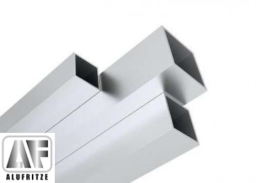 Aluminium Rechteckrohr Walzblankes Vierkantrohr 80x30x2 mm 500mm 